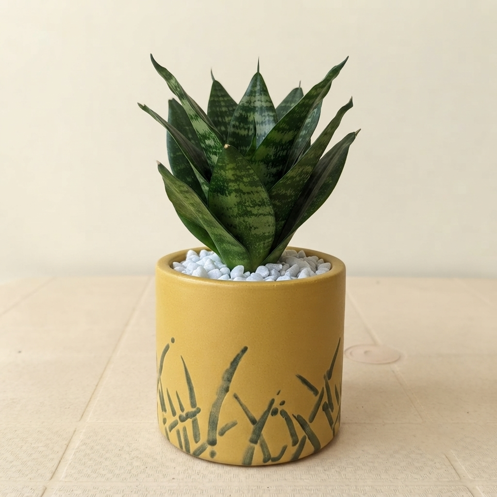 Ceramic cylinder potted Plants