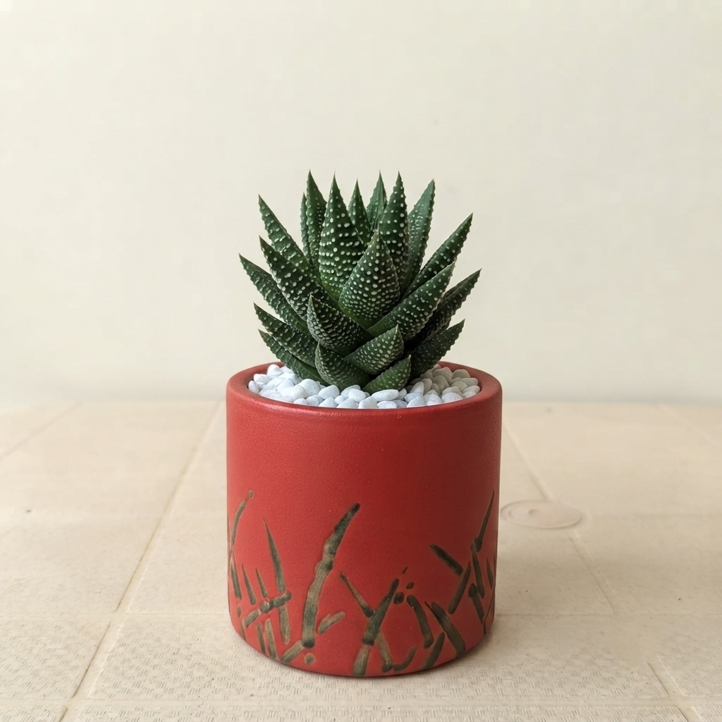Ceramic cylinder potted Plants