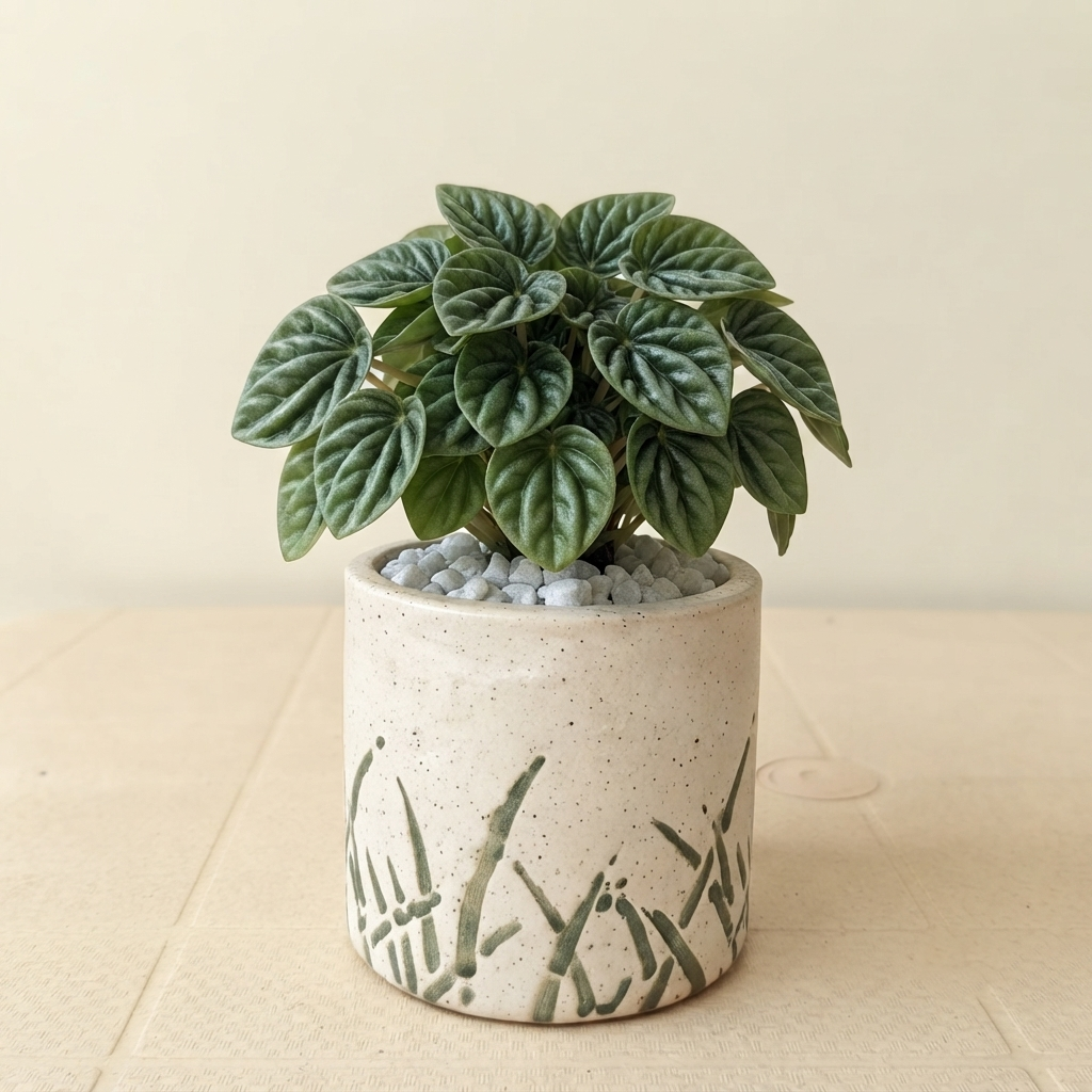 Ceramic cylinder potted Plants